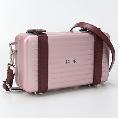 中古 ディオール 斜め掛け ショルダーバッグ ユニセックス ブランド Dior リモワ パーソナル クロスボディバッグ ピンク バッグ USDCD96808011