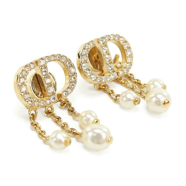 中古 ディオール ピアス レディース ブランド Dior プチ CD ゴールド アクセサリー USDCD96886011