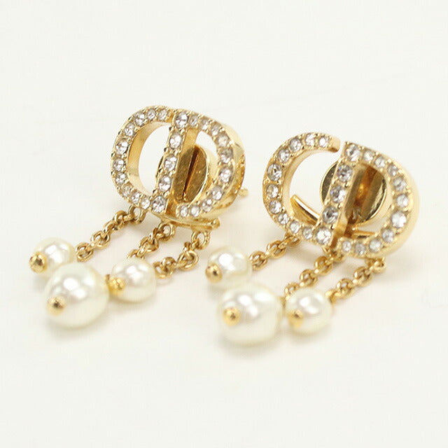 中古 ディオール ピアス レディース ブランド Dior プチ CD ゴールド アクセサリー USDCD96886011