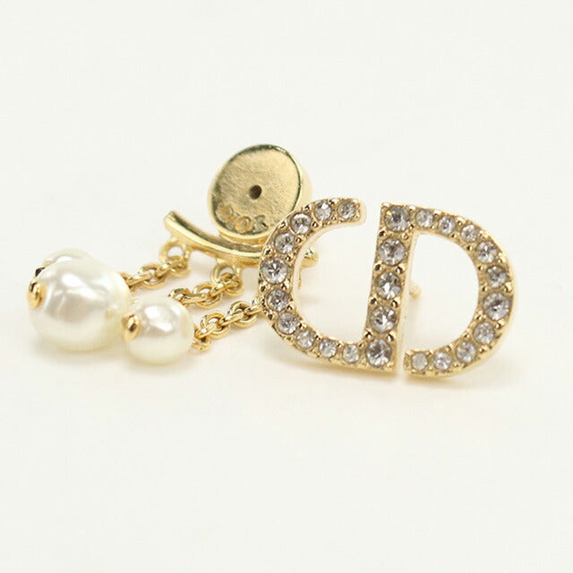中古 ディオール ピアス レディース ブランド Dior プチ CD ゴールド アクセサリー USDCD96886011