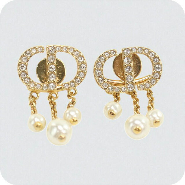 中古 ディオール ピアス レディース ブランド Dior プチ CD ゴールド アクセサリー USDCD96886011