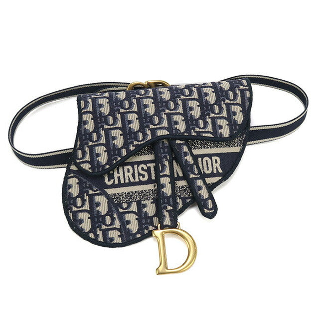 中古 ディオール ボディバッグ レディース ブランド Dior サドル ベルトバッグ ネイビー バッグ USDCD97067011