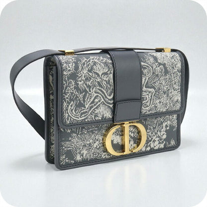 中古 ディオール 斜め掛け ショルダーバッグ レディース ブランド Dior 30 モンテーニュ グレー バッグ USDCD97075011