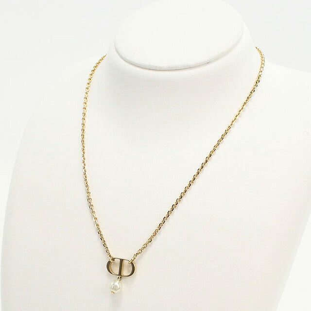 中古 ディオール ネックレス レディース ブランド Dior Petit CD N1390PTCRS D301 ゴールド アクセサリー USDCD97198011
