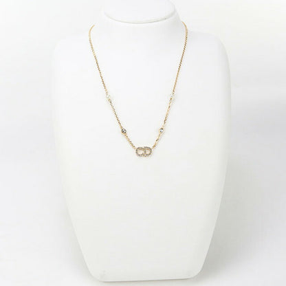 中古 ディオール ネックレス レディース ブランド Dior クレール ディー リュヌ N1033CDLCY D301 ゴールド アクセサリー USDCD97199011
