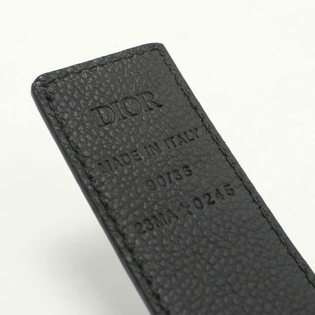 中古 ディオール ベルト メンズ ブランド Dior ディオール チャーム リバーシブル ブラック 小物 USDCD97305011
