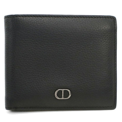 中古 ディオール 二折財布 メンズ ブランド Dior CD ICON 2つ折り ウォレット 2ESBC027CDI ブラック 財布 USDCD97338011