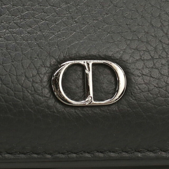 中古 ディオール 二折財布 メンズ ブランド Dior CD ICON 2つ折り ウォレット 2ESBC027CDI ブラック 財布 USDCD97338011