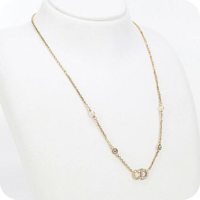中古 ディオール ネックレス レディース ブランド Dior クレール ディー リュヌ ネックレス N1033CDLCY_D301 ゴールド アクセサリー USDCD97633011