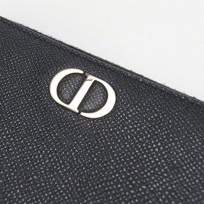 中古 ディオール 長財布ラウンドファスナー レディース ブランド Dior 30 モンテーニュ ロングジップウォレット レザー ブラック 財布 USDCD97711011