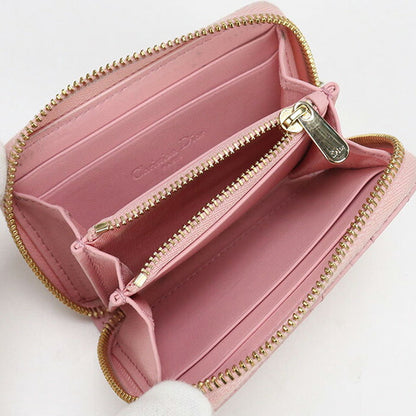 中古 ディオール 小銭入れ レディース ブランド Dior レディディオール ジップコインケース スモール レザー S0985 ONMJ ピンク 財布 USDCD97738011