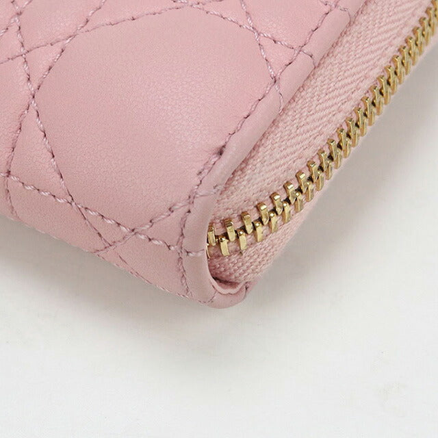 中古 ディオール 小銭入れ レディース ブランド Dior レディディオール ジップコインケース スモール レザー S0985 ONMJ ピンク 財布 USDCD97738011