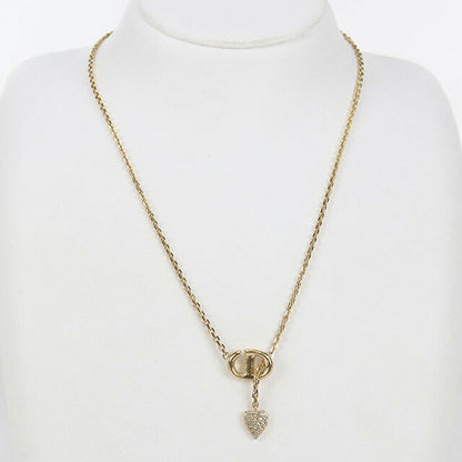 中古 ディオール ネックレス レディース ブランド Dior CDネイビーネックレス ゴールド アクセサリー USDCD97832011