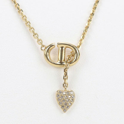 中古 ディオール ネックレス レディース ブランド Dior CDネイビーネックレス ゴールド アクセサリー USDCD97832011