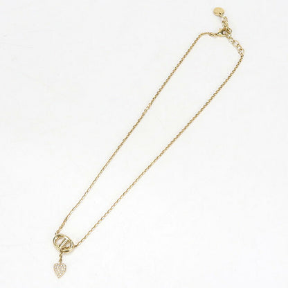 中古 ディオール ネックレス レディース ブランド Dior CDネイビーネックレス ゴールド アクセサリー USDCD97832011