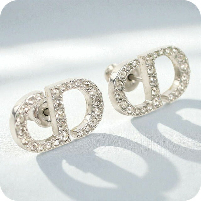 中古 ディオール ピアス レディース ブランド Dior Petit CD スタッドピアス E1742PTCCY_D102 シルバー アクセサリー USDCD97836011