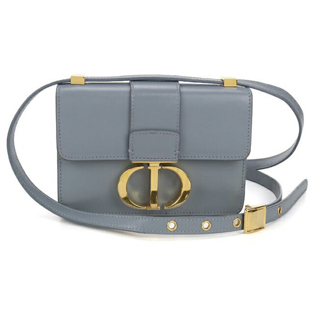 二手 Dior 斜挎单肩包 女士品牌 Dior 30 Montaigne 皮革蓝色包 USDCD98110011