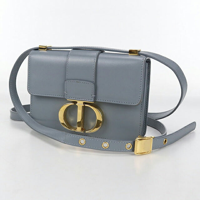 二手 Dior 斜挎单肩包 女士品牌 Dior 30 Montaigne 皮革蓝色包 USDCD98110011