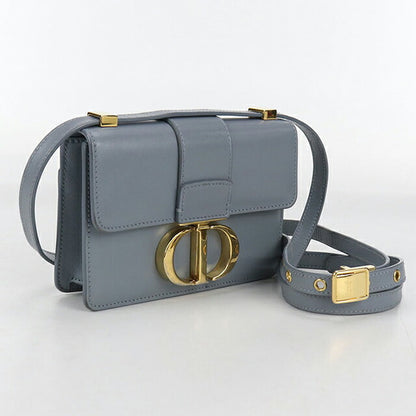 二手 Dior 斜挎单肩包 女士品牌 Dior 30 Montaigne 皮革蓝色包 USDCD98110011
