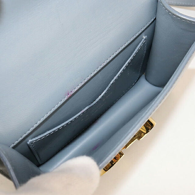 二手 Dior 斜挎单肩包 女士品牌 Dior 30 Montaigne 皮革蓝色包 USDCD98110011