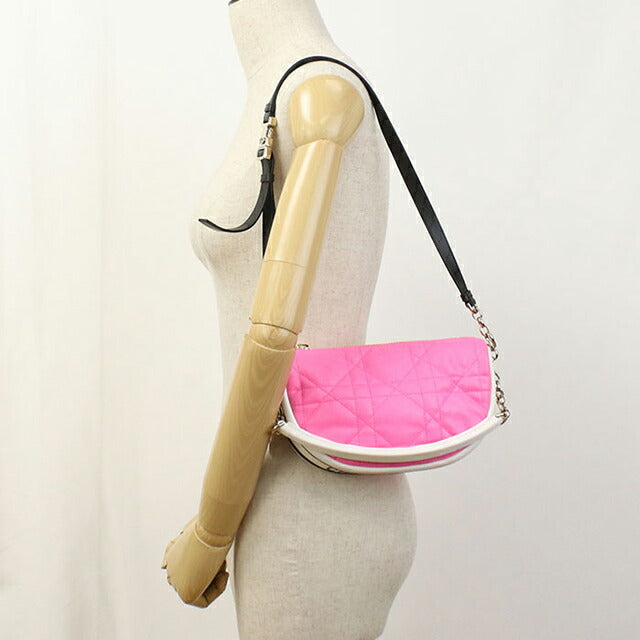 二手 Dior 手提包 女士品牌 Dior VIBE 2WAY 皮革粉色包 USDCD98326011