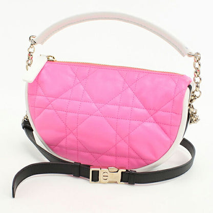 二手 Dior 手提包 女士品牌 Dior VIBE 2WAY 皮革粉色包 USDCD98326011