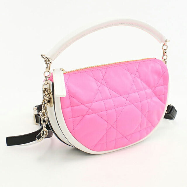 二手 Dior 手提包 女士品牌 Dior VIBE 2WAY 皮革粉色包 USDCD98326011