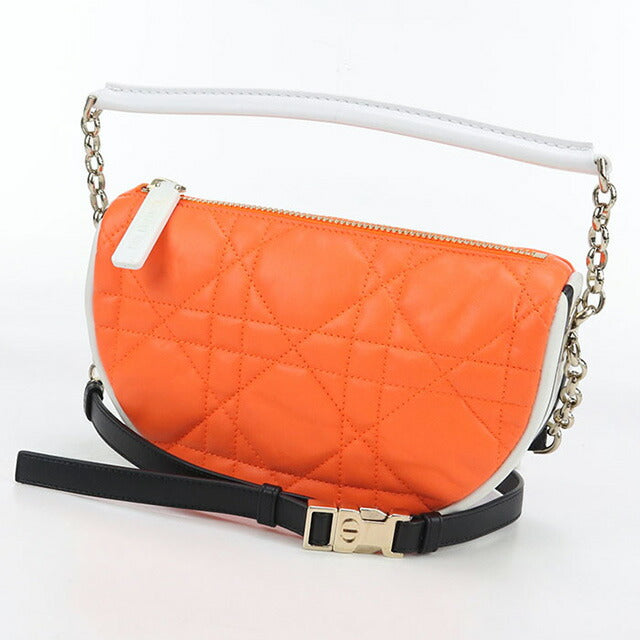 中古 ディオール ショルダーバッグ レディース ブランド Dior ヴァイブ スモール ホーボー バッグ 2WAY オレンジ バッグ USDCD98327011