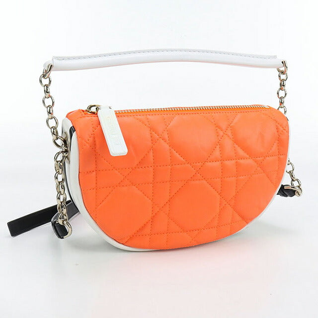 中古 ディオール ショルダーバッグ レディース ブランド Dior ヴァイブ スモール ホーボー バッグ 2WAY オレンジ バッグ USDCD98327011