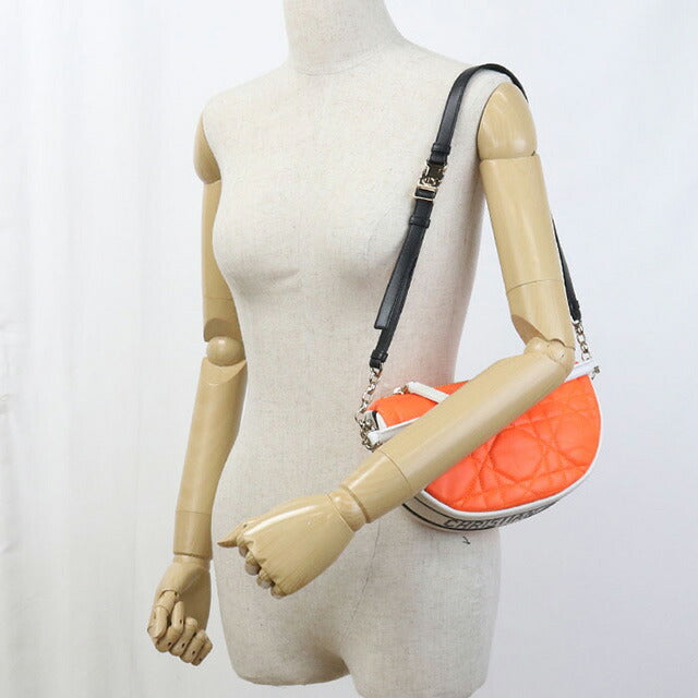 中古 ディオール ショルダーバッグ レディース ブランド Dior ヴァイブ スモール ホーボー バッグ 2WAY オレンジ バッグ USDCD98327011