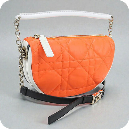 中古 ディオール ショルダーバッグ レディース ブランド Dior ヴァイブ スモール ホーボー バッグ 2WAY オレンジ バッグ USDCD98327011