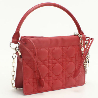 中古 ディオール ハンドバッグ レディース ブランド Dior レディディオール ミリー ミニバッグ S0981 ONMJ レッド バッグ USDCD98328011