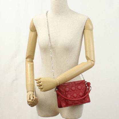 中古 ディオール ハンドバッグ レディース ブランド Dior レディディオール ミリー ミニバッグ S0981 ONMJ レッド バッグ USDCD98328011