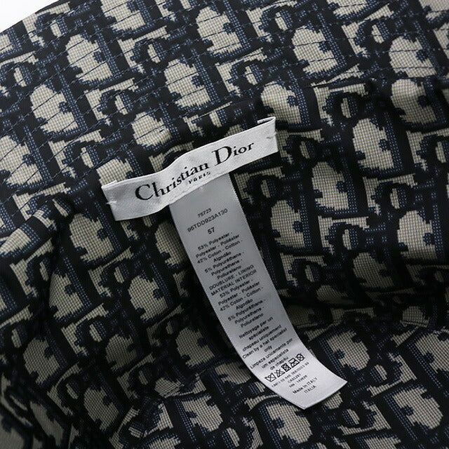 中古 ディオール ハット レディース ブランド Dior Teddy-D ボブハット 95TDD923A130 ネイビー 帽子 USDCD99187011