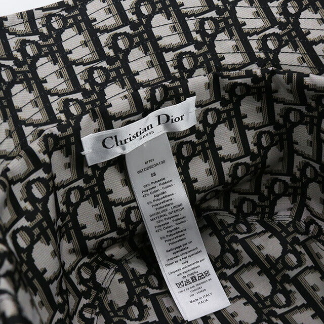 中古 ディオール ハット レディース ブランド Dior Teddy-D ボブハット 95TDD923A130 ブラック 帽子 USDCD99234011