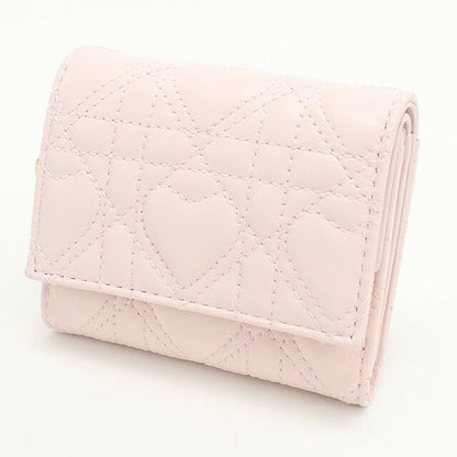 中古 ディオール 三折財布 レディース ブランド Dior レディディオール ロータスウォレット S0181 ONHG ピンク 財布 USDCD99922011