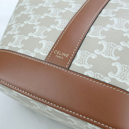 二手Celine 单肩包 女装品牌 CELINE Triomphe 帆布小水桶 191442CAS 米色包 USDCE100225011