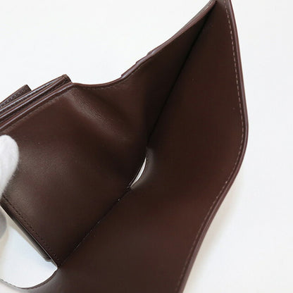 中古 セリーヌ 三折財布 レディース ブランド CELINE トリオンフ スモール フラップウォレット 10D783DPV.18CH ブラウン 財布 USDCE100396011