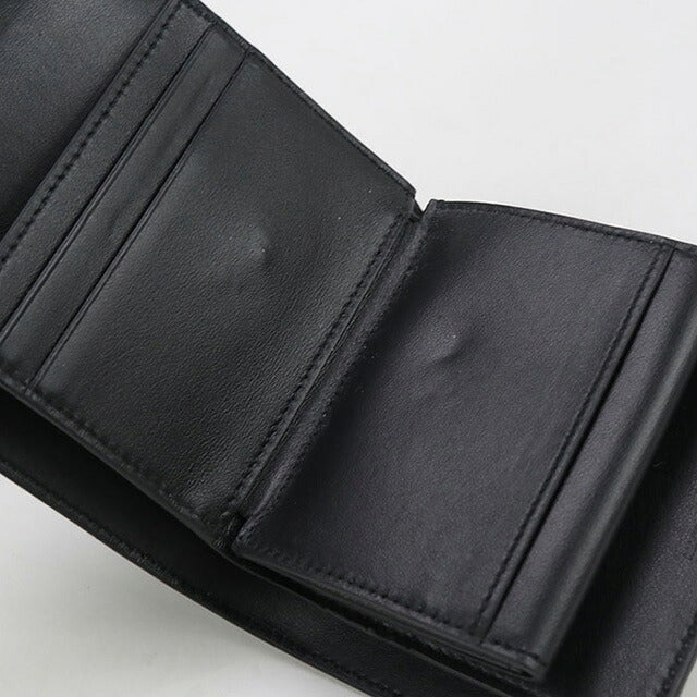 中古 セリーヌ 三つ折り財布 レディース ブランド CELINE トリオンフ スモール フラップウォレット レザー 10D783DPV.38NO ブラック 財布 USDCE100871011