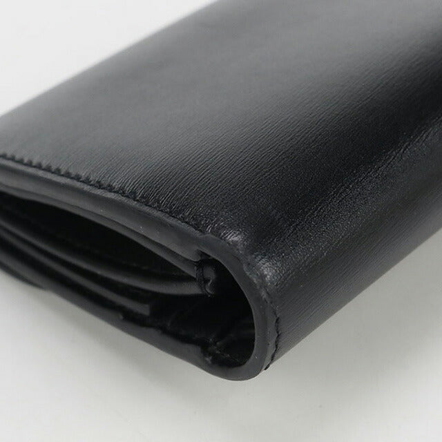 中古 セリーヌ 三つ折り財布 レディース ブランド CELINE トリオンフ スモール フラップウォレット レザー 10D783DPV.38NO ブラック 財布 USDCE100871011