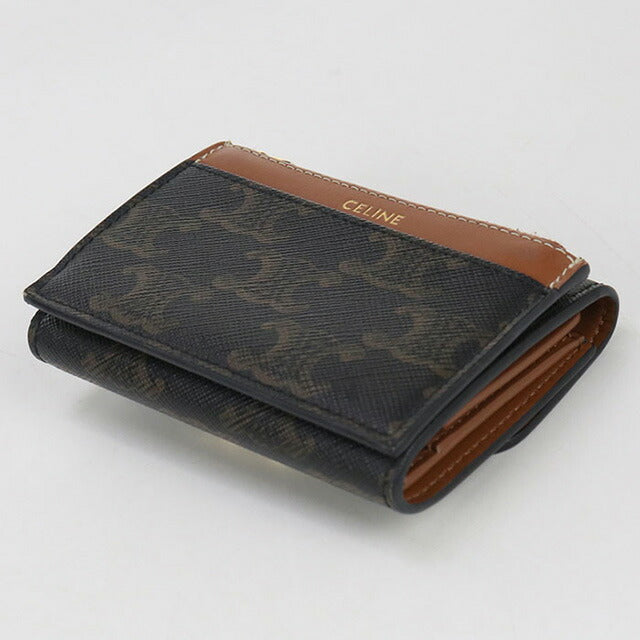 中古 セリーヌ 三つ折り財布 レディース ブランド CELINE 10I652DS3