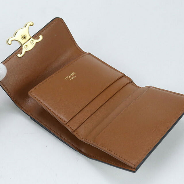 中古 セリーヌ 三つ折り財布 レディース ブランド CELINE 10I652DS3
