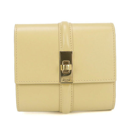 中古 セリーヌ 三つ折り財布 レディース ブランド CELINE 16(セーズ) スモール　トリフォールドウォレット レザー 10F52 3CQ7 イエロー USDCE101104011