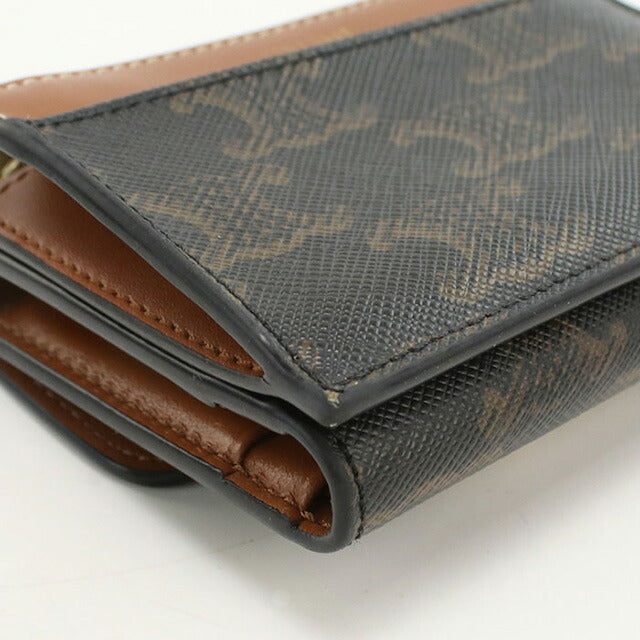中古 セリーヌ 三折財布 レディース ブランド CELINE トリオンフキャンバス コイン入付きコンパクトウォレット 10I652DS3.04LU 財布 USDCE101857011