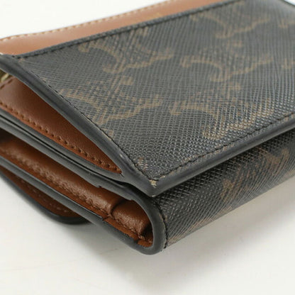 中古 セリーヌ 三折財布 レディース ブランド CELINE トリオンフキャンバス コイン入付きコンパクトウォレット 10I652DS3.04LU 財布 USDCE101857011