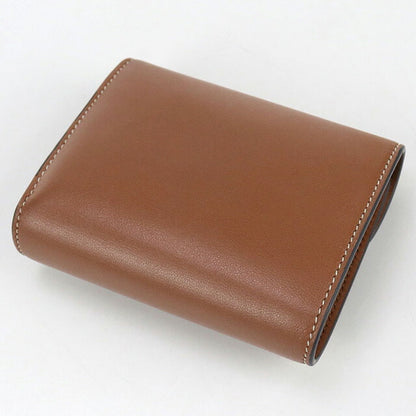 中古 セリーヌ 三つ折り財布 レディース ブランド CELINE トリオンフ スモール フラップウォレット 10D783BZG.04LU ブラウン 財布 USDCE101859011