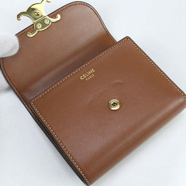 中古 セリーヌ 三つ折り財布 レディース ブランド CELINE トリオンフ