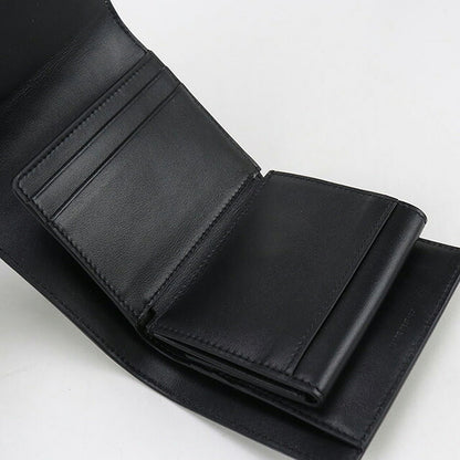 中古 セリーヌ 三折財布 レディース ブランド CELINE トリオンフ スモール フラップウォレット 10D783DPV.38NO ブラック 財布 USDCE102230011