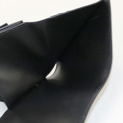 中古 セリーヌ 三折財布 レディース ブランド CELINE トリオンフ スモール フラップウォレット 10D783DPV.38NO ブラック 財布 USDCE102230011