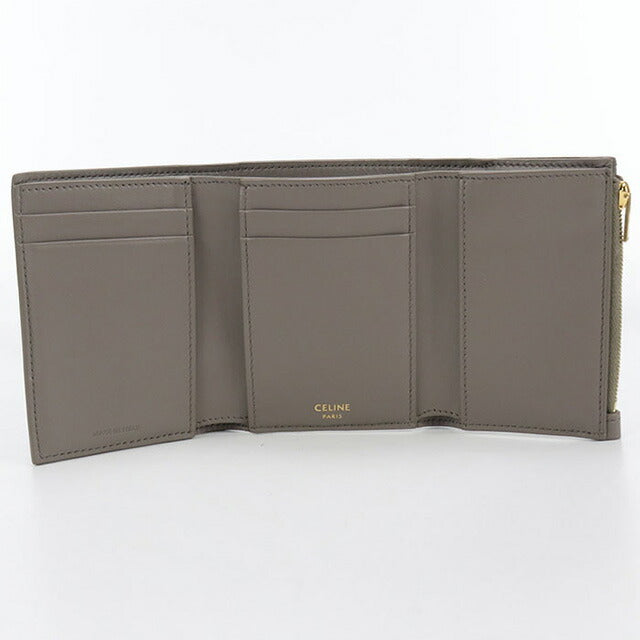 二手Celine Trifold钱包女装品牌CELINE细肩带钱包10M963GHH灰色钱包USDCE102414011